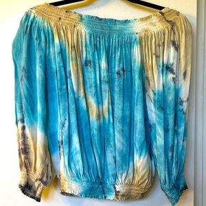 Tie-Dye Off The Shoulder Top